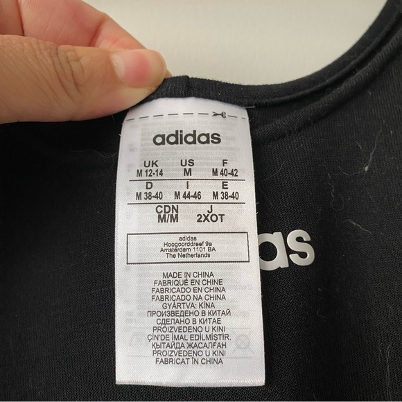 Adidas AAA Performance Scoop Neck Tank Romper Jumpsuit Black Size Medium - Picture 8 of 16